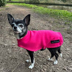 Tiny Toastie Water-Repellent Fleece Dog Coat - Hot Pink - image 4 - Wellbeing Pets