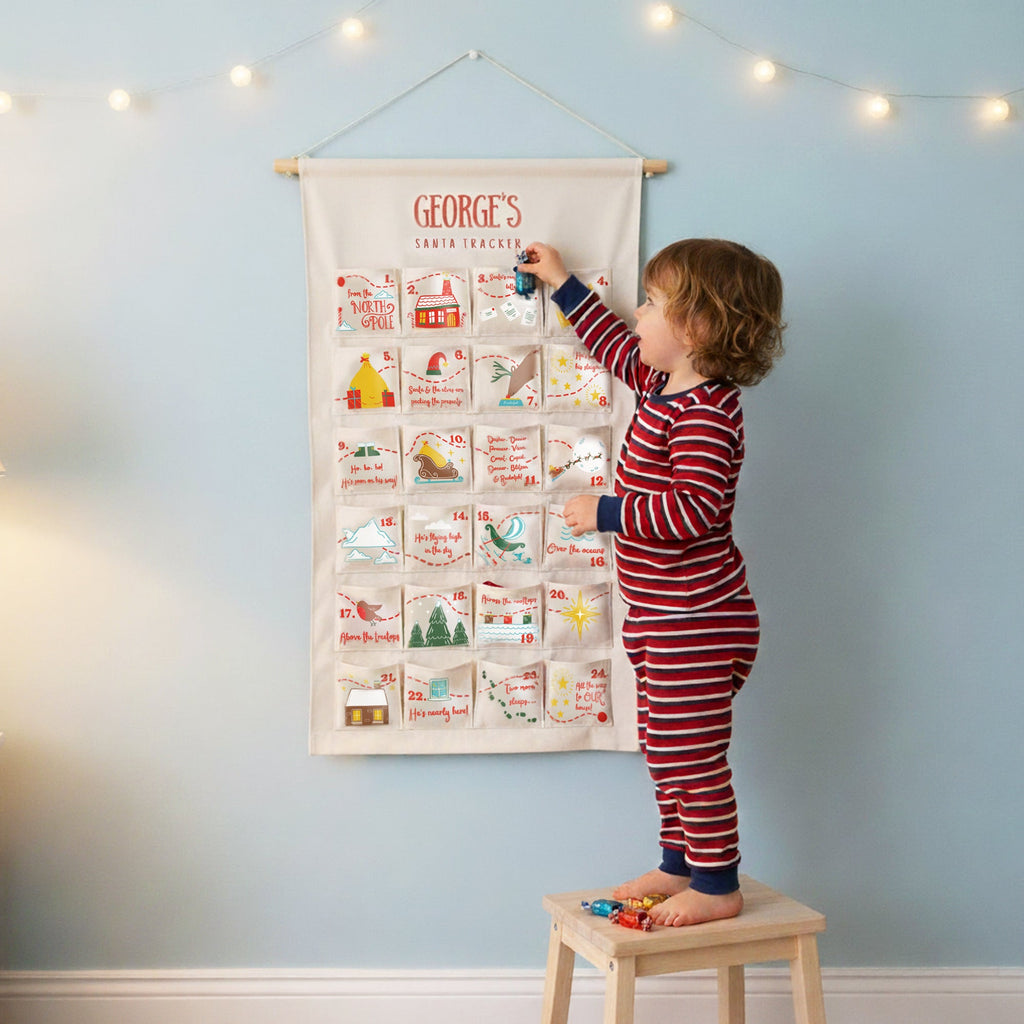 Personalised Santa Tracker Advent Calendar | Custom Made for Kids & Family