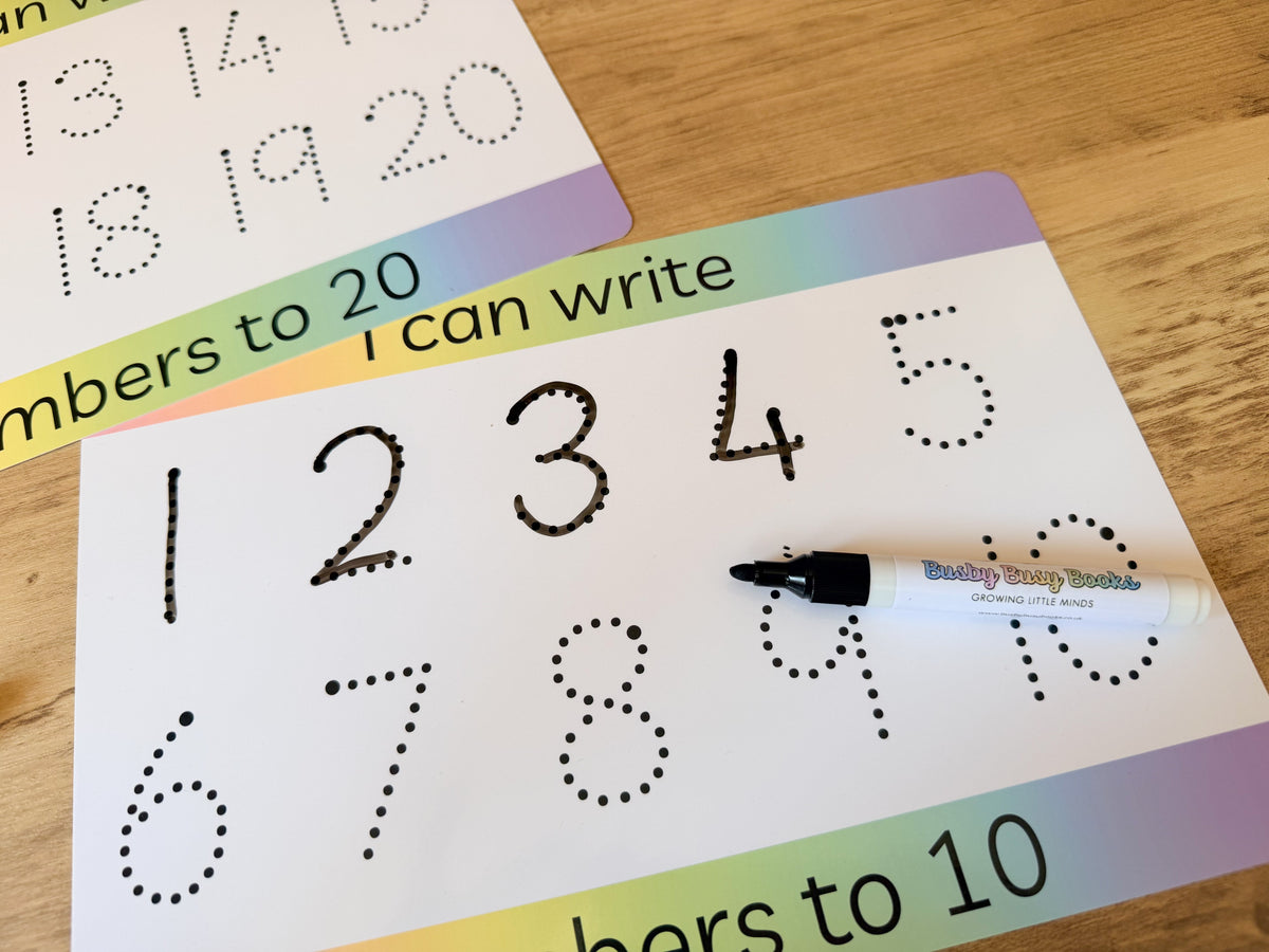 I Can Write Numbers Mats