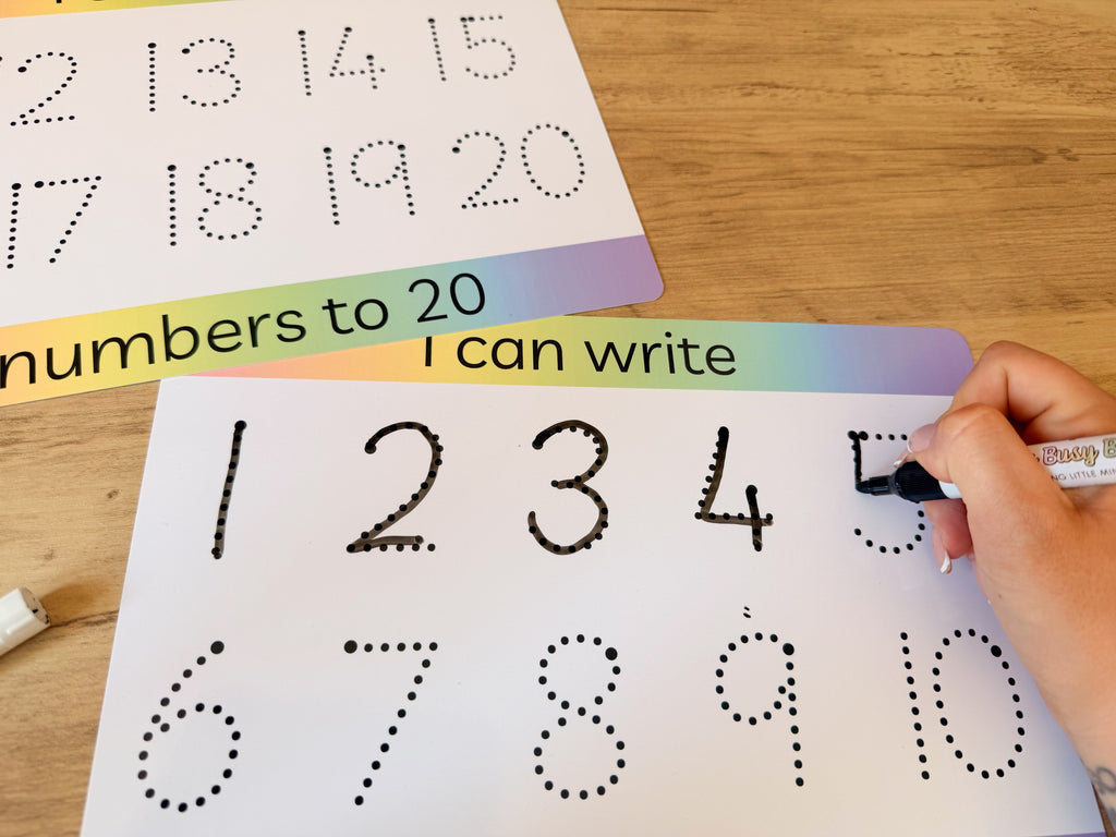 I Can Write Numbers Mats