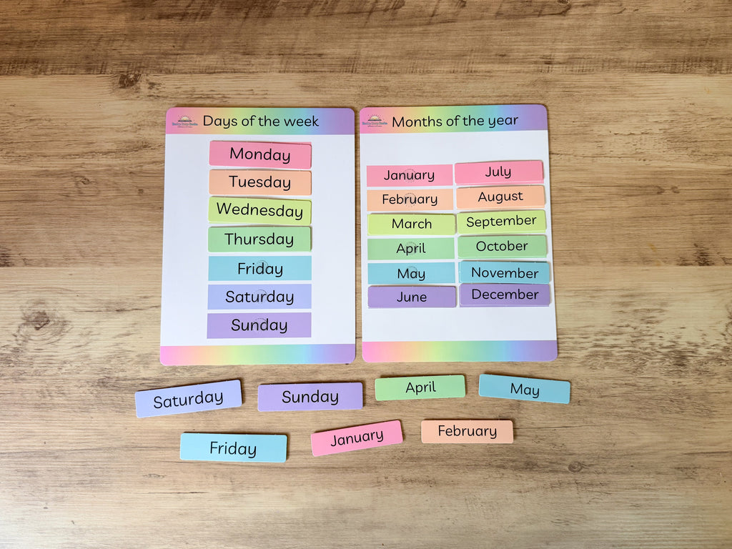 Days of the week & Months of the year Mats