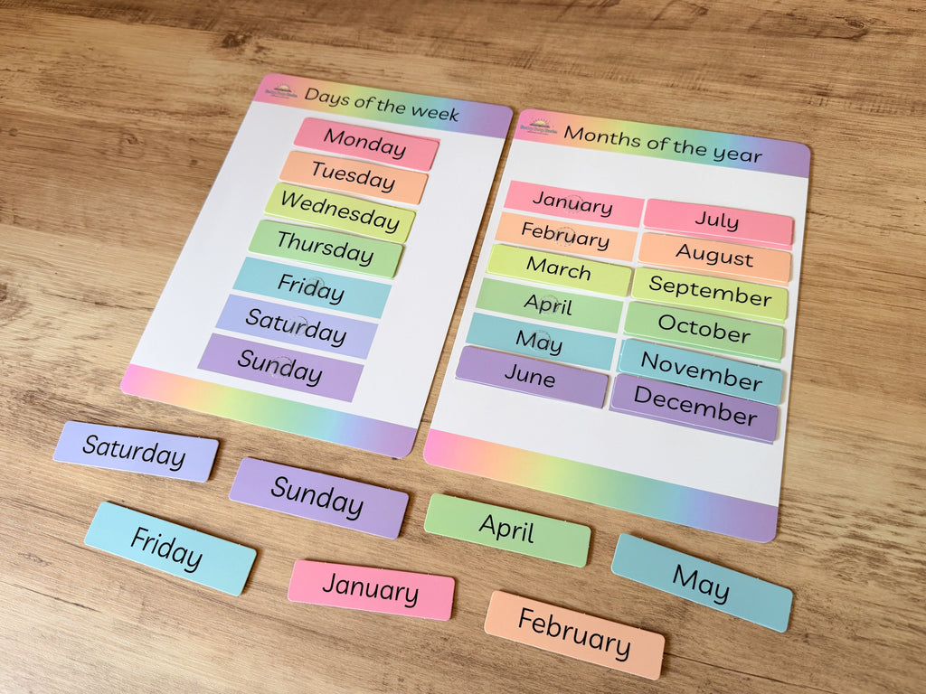 Days of the week & Months of the year Mats