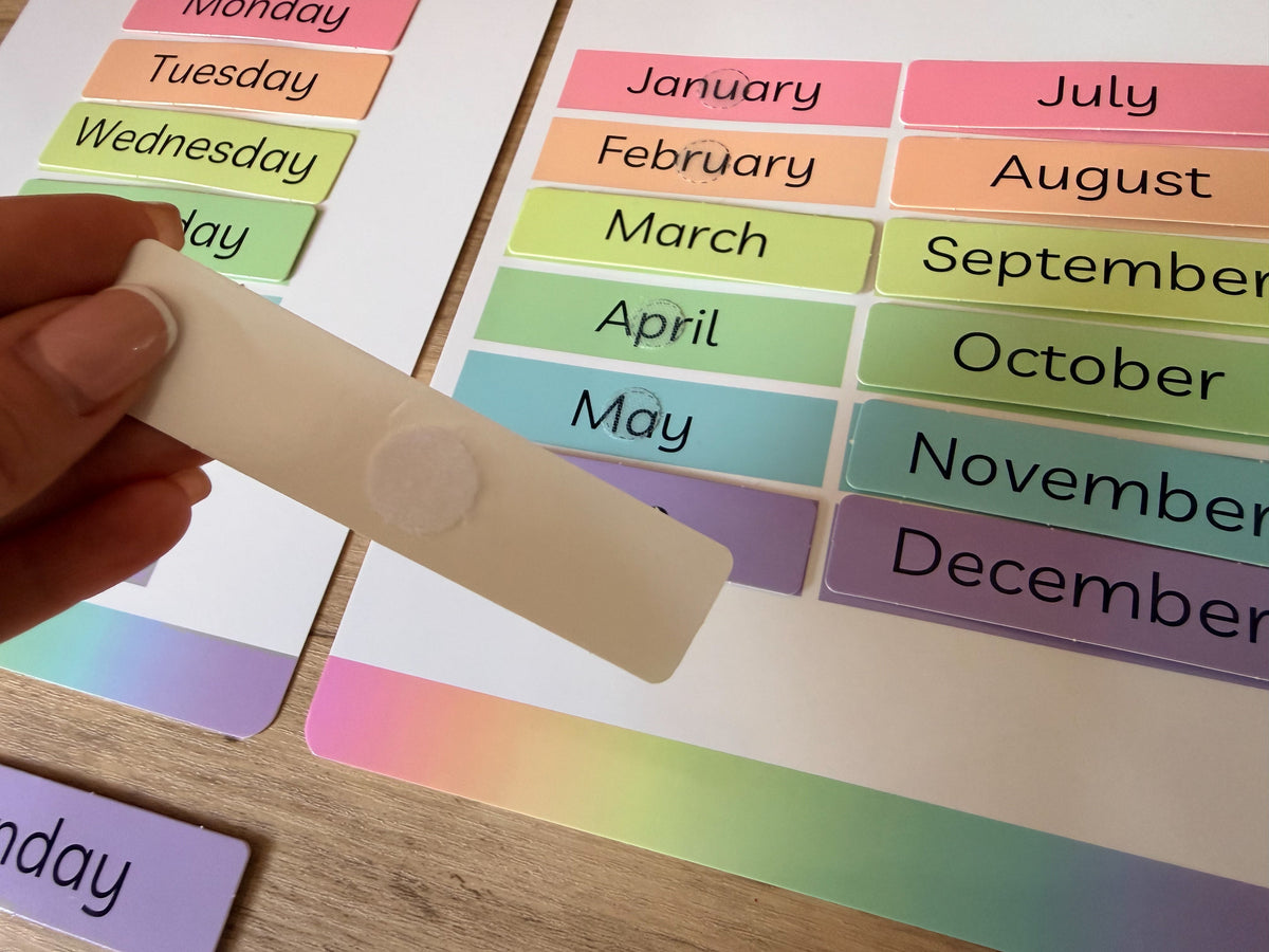 Days of the week & Months of the year Mats