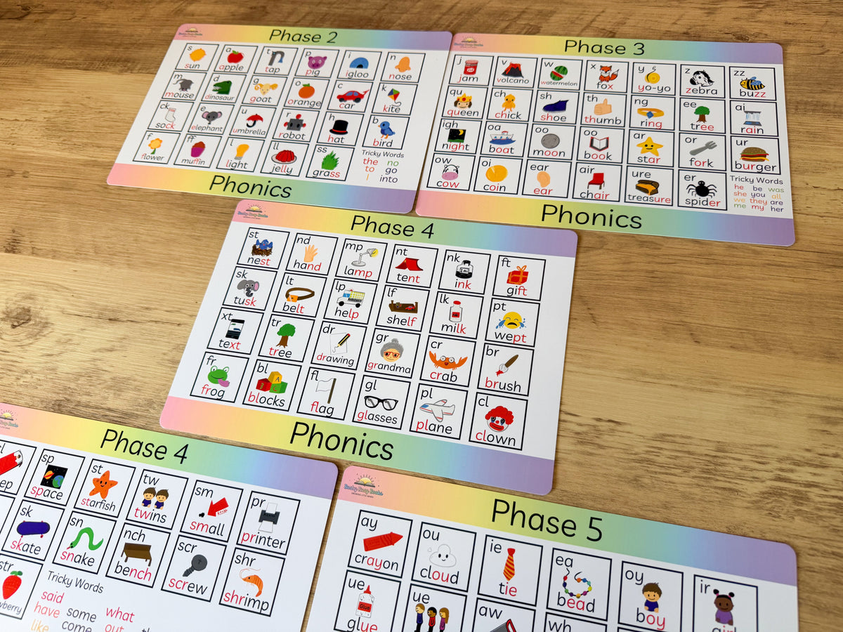 Phonics Mats - Phase 2, 3, 4 & 5