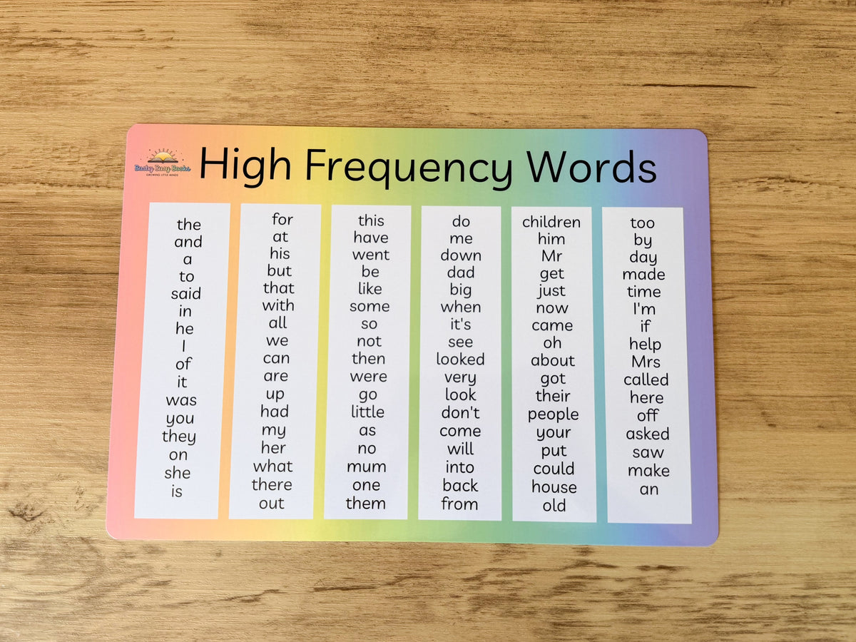 High Frequency Words Mat