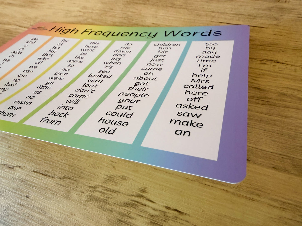High Frequency Words Mat