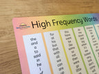 High Frequency Words Mat