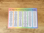 Year 3 & 4 Common Exception Words