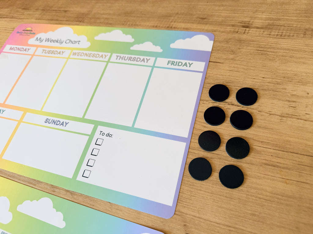 Weekly & Monthly Planner Organisation Chart (No pens and magnets)