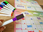 Weekly & Monthly Planner Organisation Chart (No pens and magnets)
