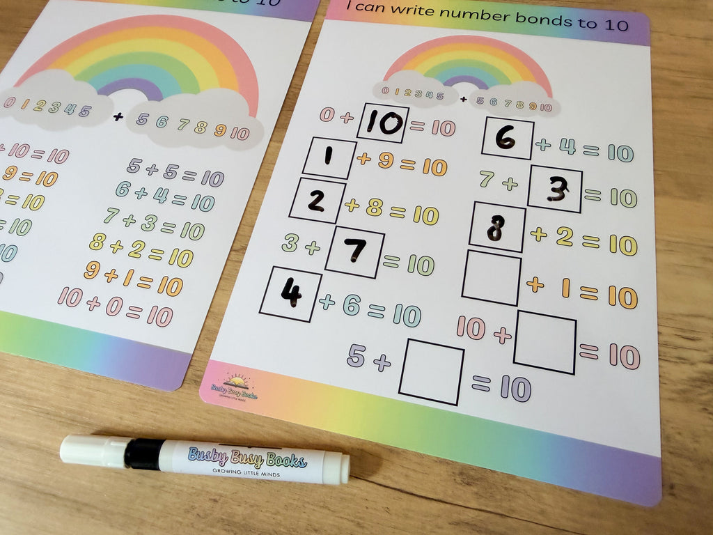 Number Bonds to 10 Mats