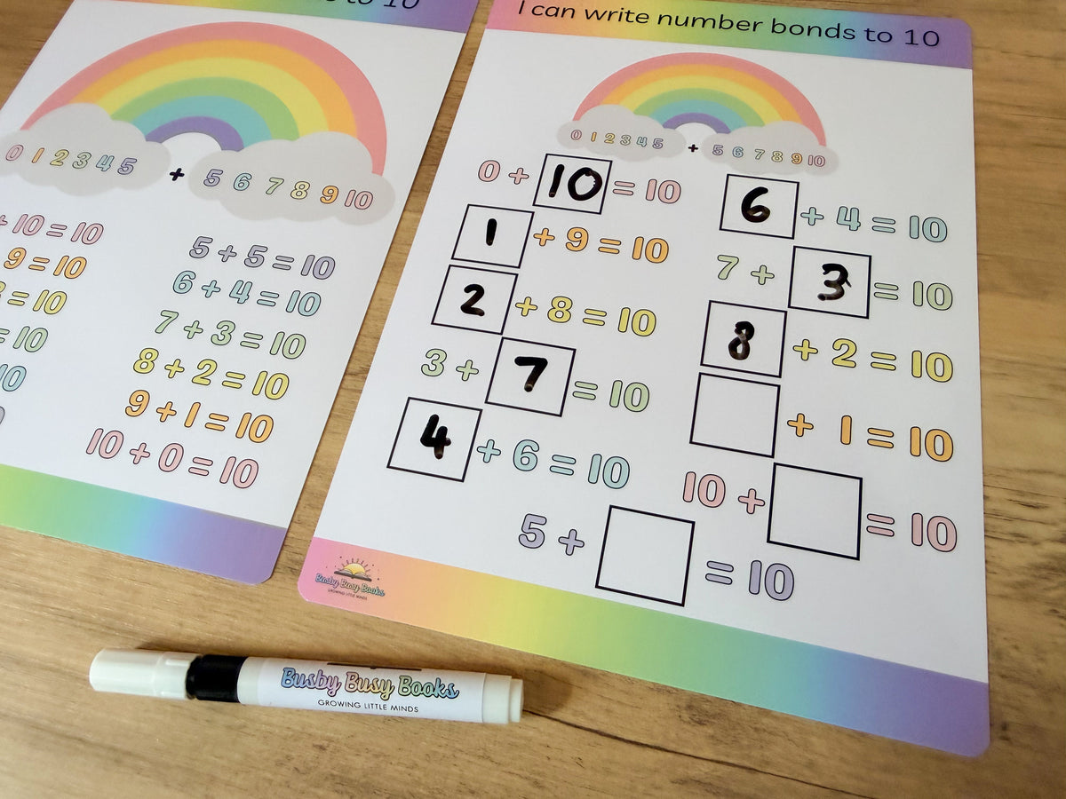 Number Bonds to 10 Mats