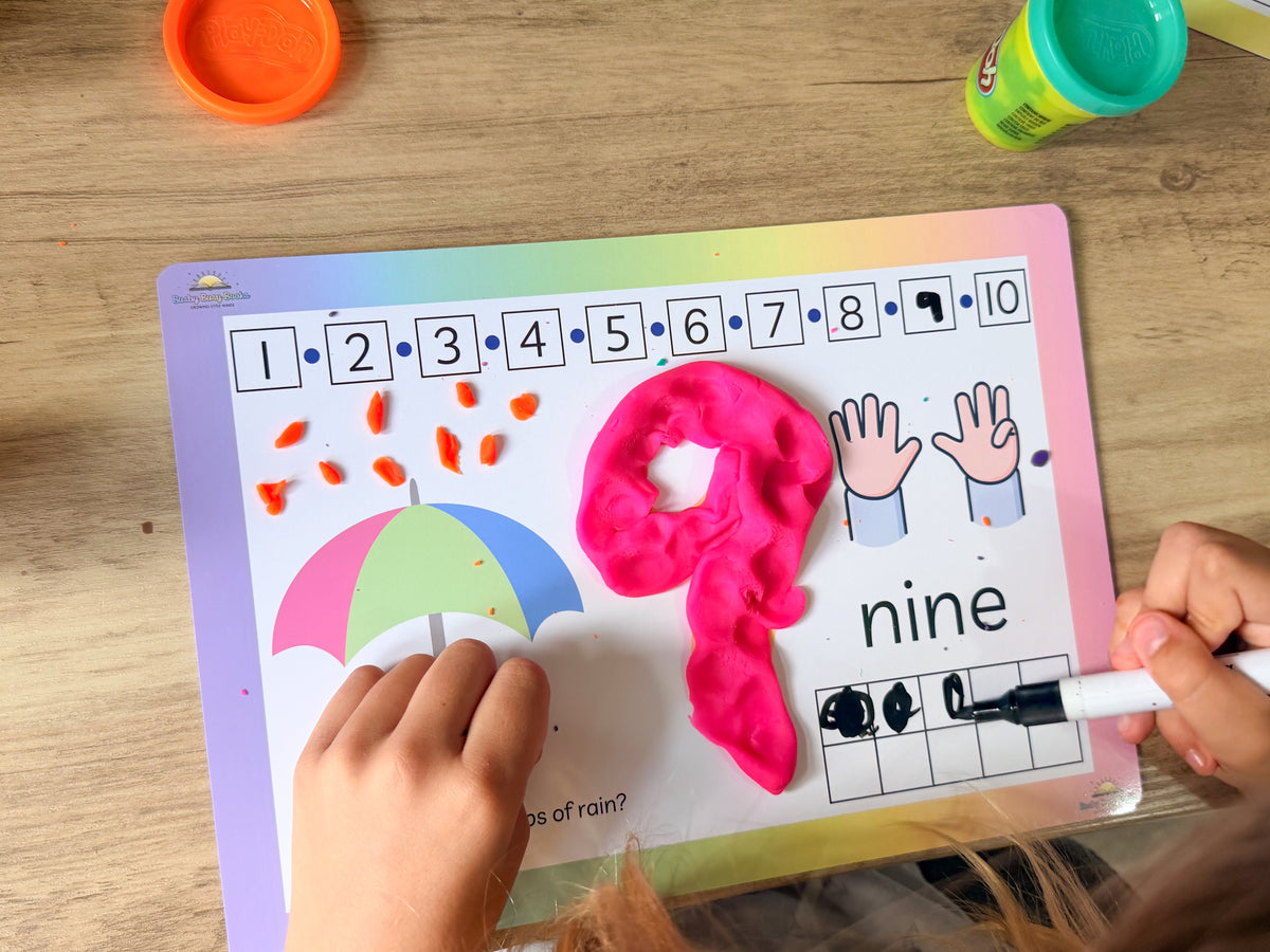 Number Playdough Mats 1-10