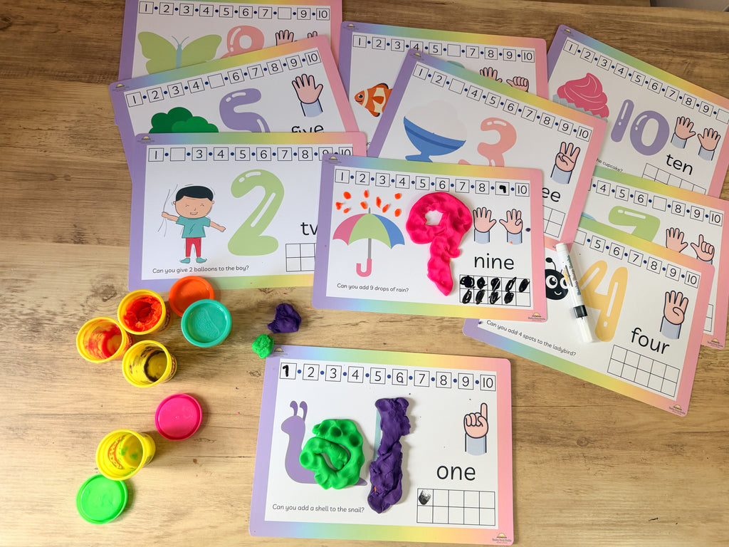 Number Playdough Mats 1-10