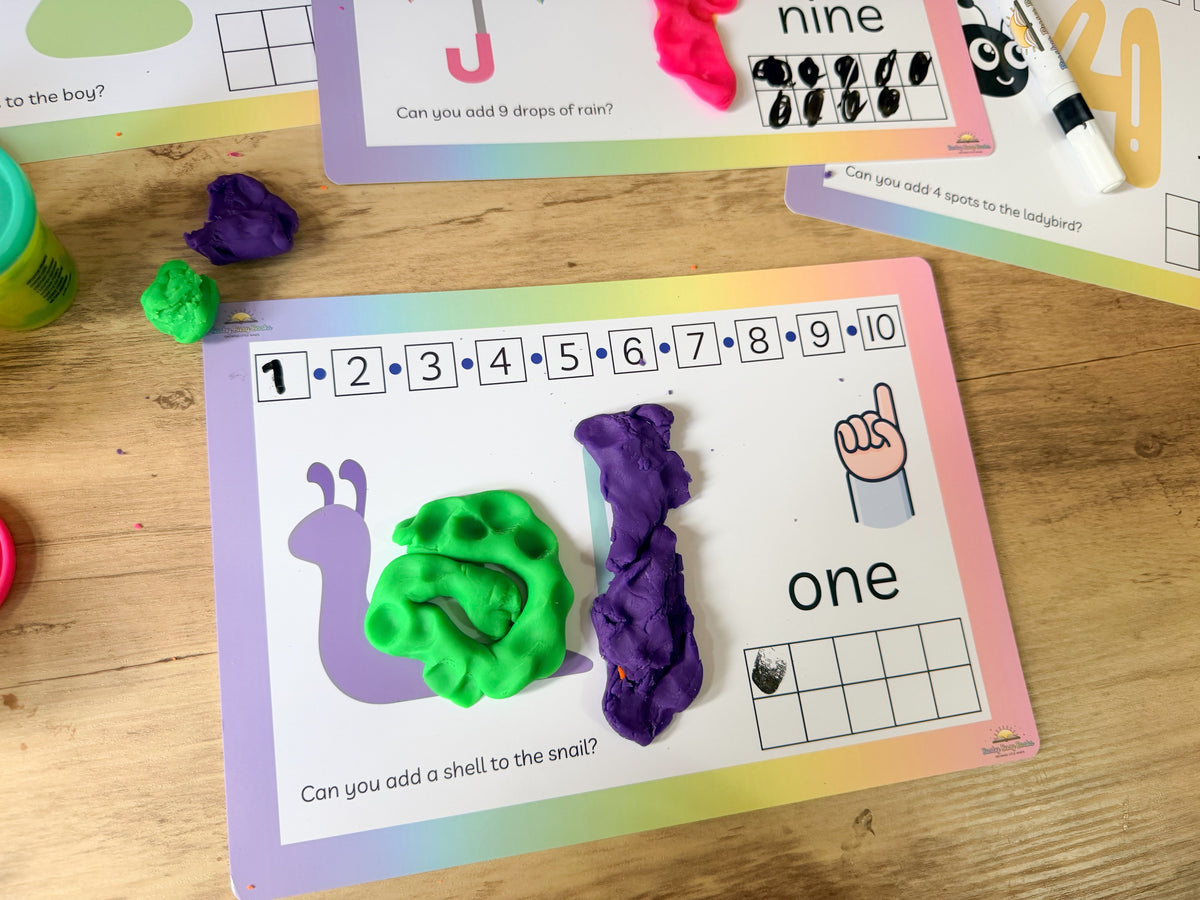 Number Playdough Mats 1-10