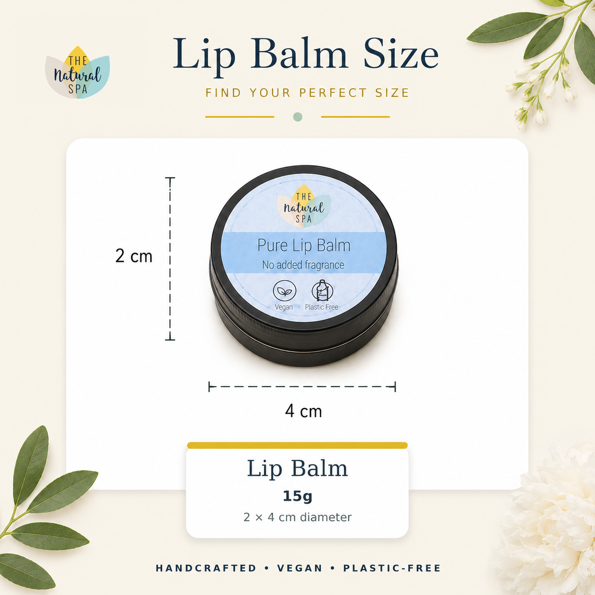 Cucumber Lime Natural Lip Balm | Vegan, Hydrating & Nourishing | Plastic-Free, Handmade Lip Care
