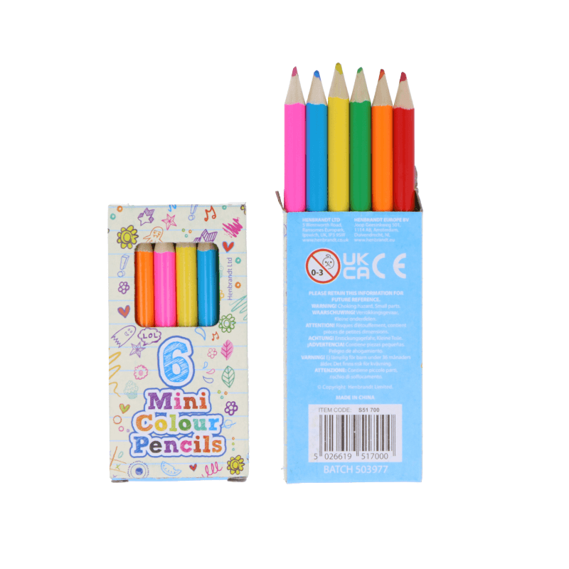 6 Colour Pencils