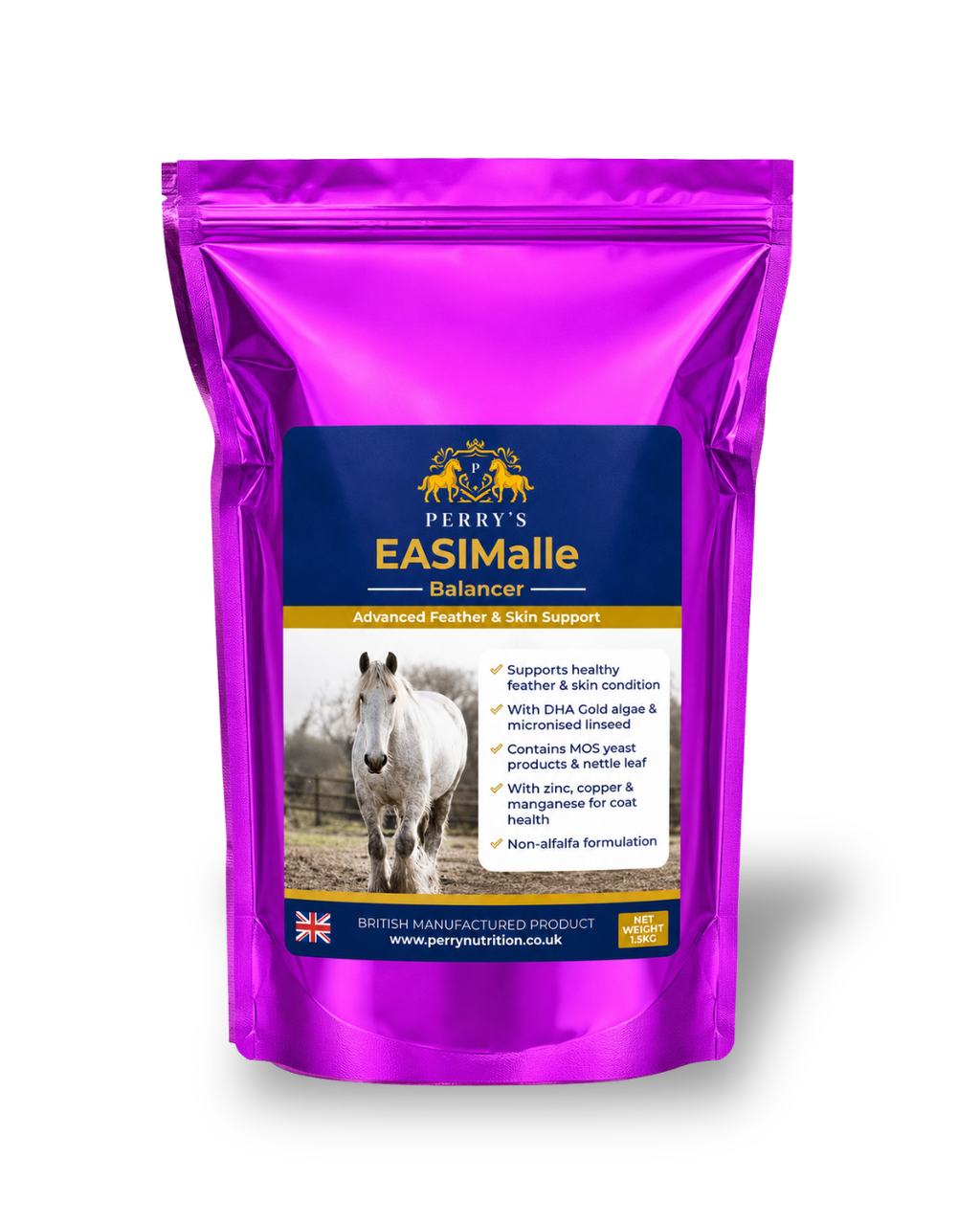 Perry Nutrition EASIMalle Balancer | Horse Skin Support - Wellbeing Pets