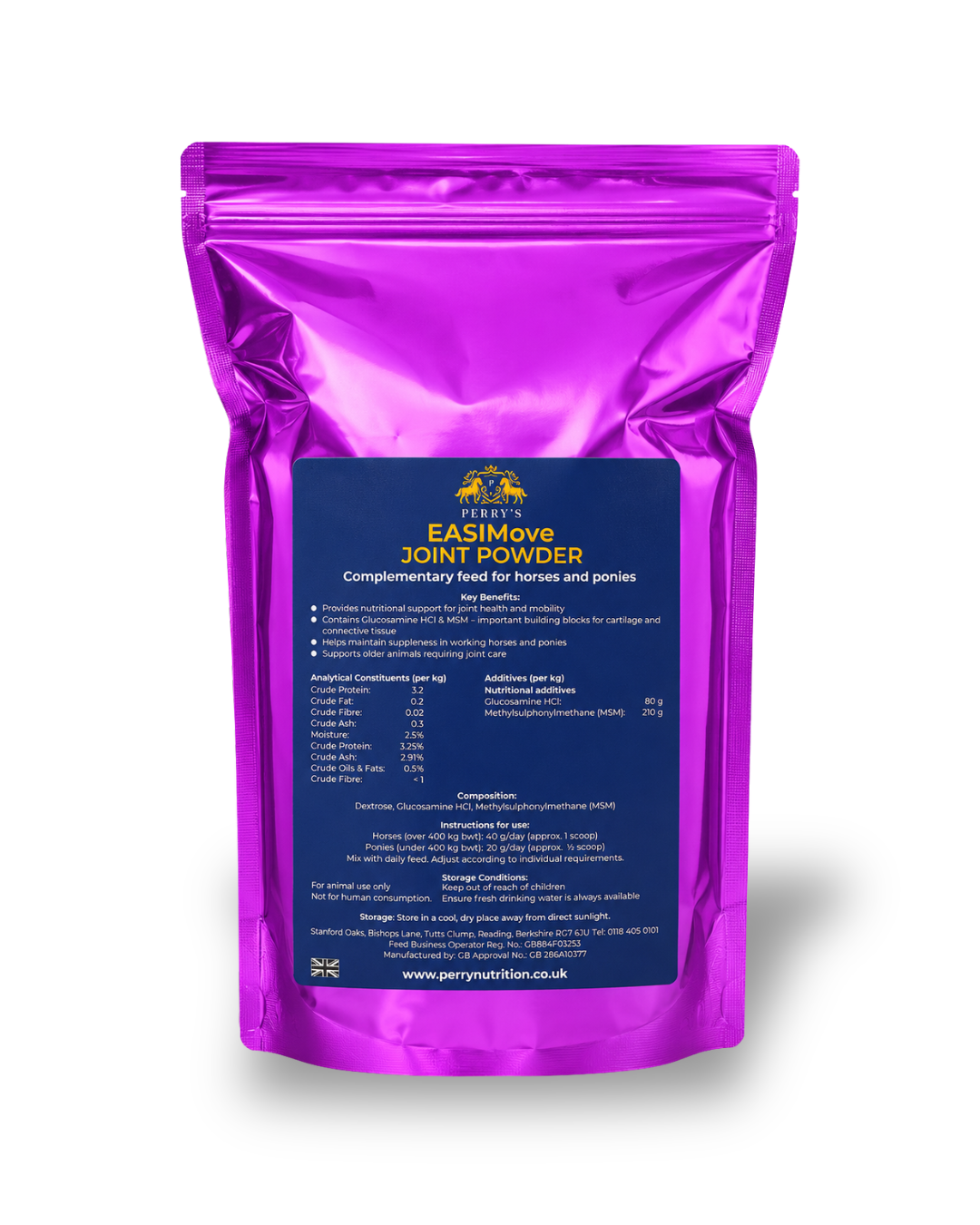Perry Nutrition EASIMove Joint Powder for Horses - Wellbeing Pets