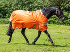 0g Detachable Neck Turnout Rug - Orange - image 2 - Wellbeing Pets