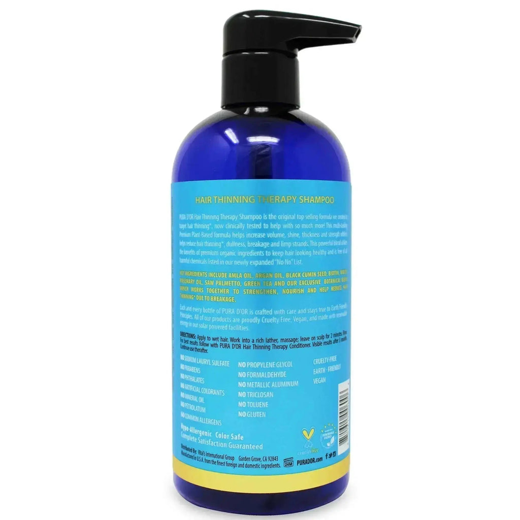 Pura D'or Shampoo for Fuller-Looking Hair 473ml | Ammuri