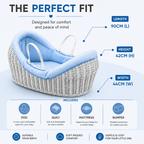 Wicker Deluxe Pod Baby Moses Basket With Stand