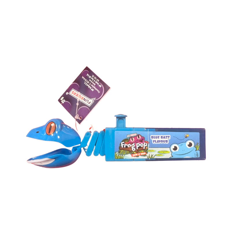 Push 'N' Grab Frog Pop - Blue Razz