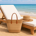 Raffia Beach Bag & Straw Hat 2pcs/Set