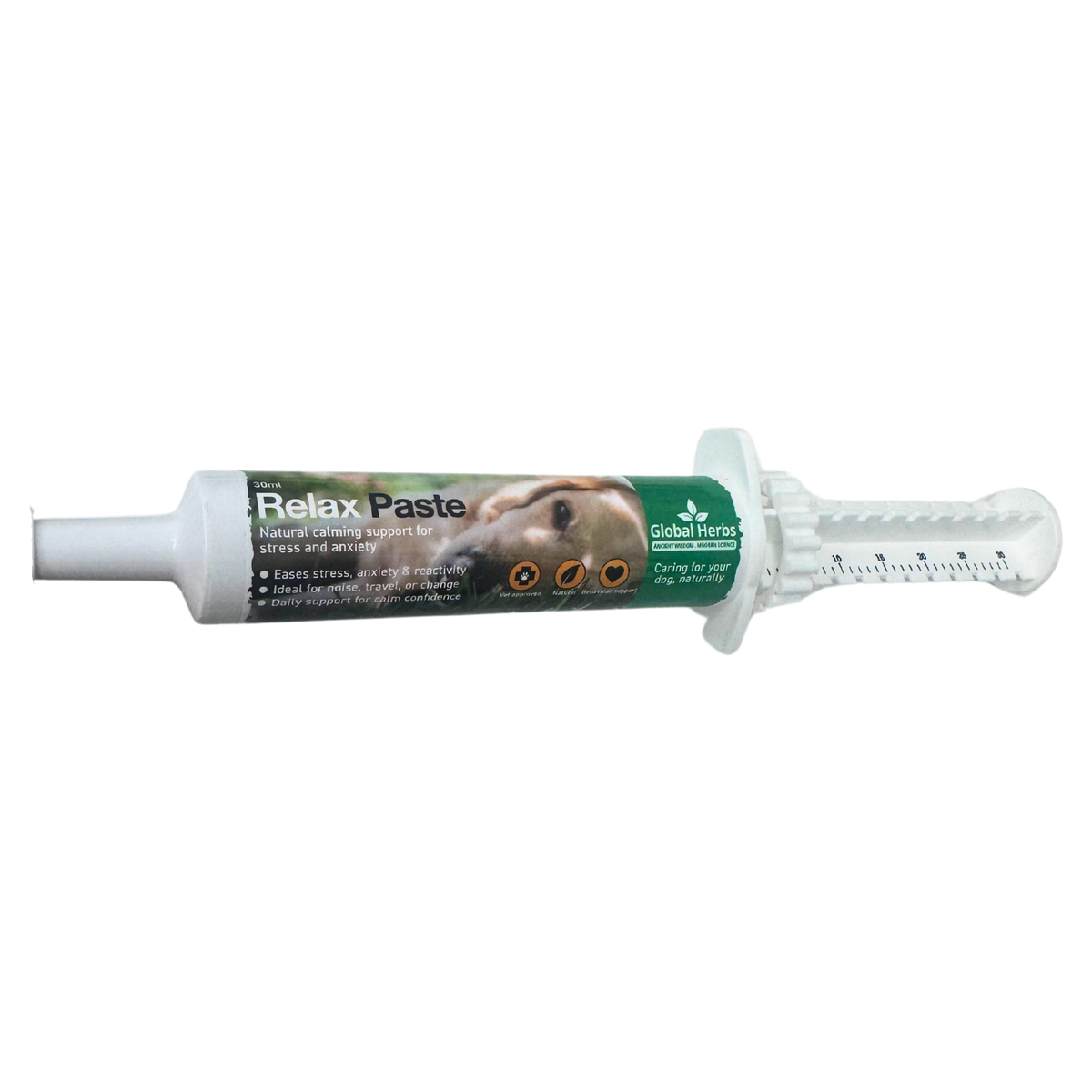 Global Herbs Relax Paste for Dogs | 30ml - Wellbeing Pets