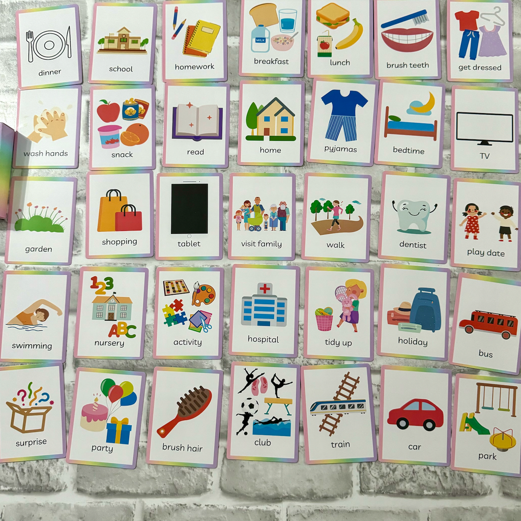 Now, Then & Next / Now & Next Stand & Flashcard Set