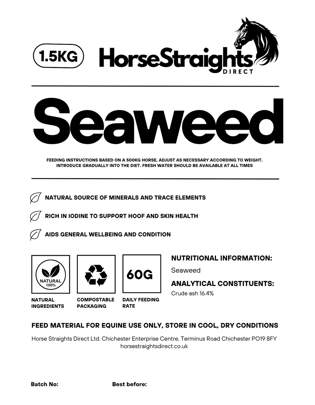 Seaweed for Horses | Mineral & Trace Element Support - image 3 - Wellbeing Pets