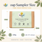 Soap Sampler Gift Set | 8 x 25g Mini Travel Soaps | Natural Handcrafted Letterbox Gift | Vegan, Plastic-Free Skincare
