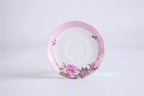Tea for One Teapot Cup suacer Set Shaby Chic Flora Bird Rose Butterfly Porcelain Gift Box (Pink)