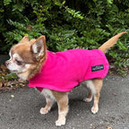 Tiny Toastie Water-Repellent Fleece Dog Coat - Hot Pink - image 6 - Wellbeing Pets