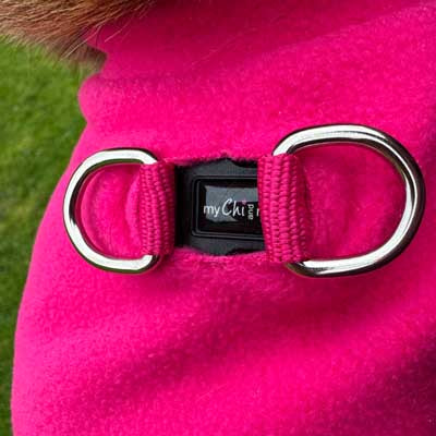 Tiny Toastie Water-Repellent Fleece Dog Coat - Hot Pink - image 10 - Wellbeing Pets