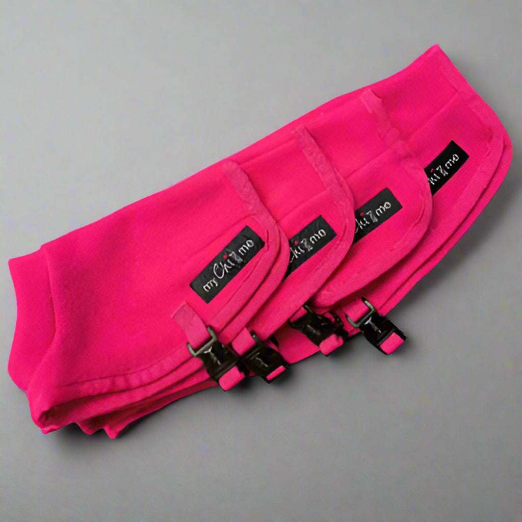 Tiny Toastie Water-Repellent Fleece Dog Coat - Hot Pink - image 16 - Wellbeing Pets