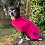 Tiny Toastie Water-Repellent Fleece Dog Coat - Hot Pink - image 14 - Wellbeing Pets