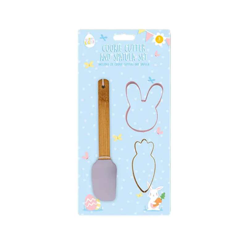 Easter Cookie Cutter & Spatula Set