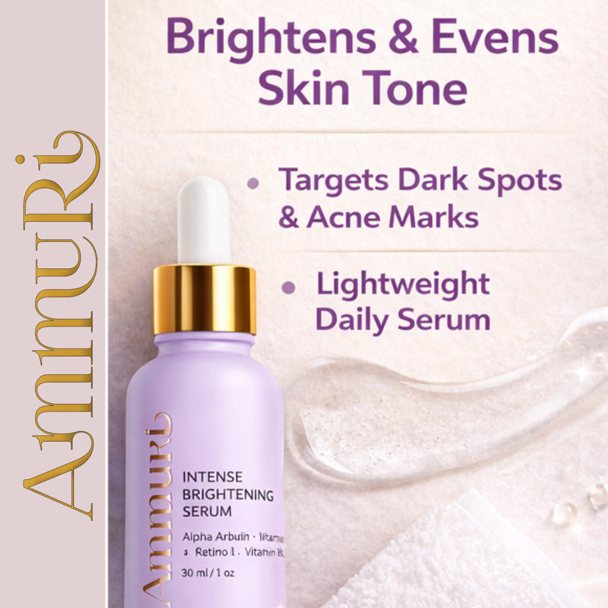 Kojic Acid & Alpha Arbutin Dark Spot Corrector Serum | Ammuri