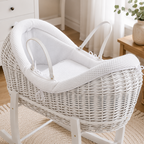 Wicker Pod Baby Deluxe Moses Basket-No stand included
