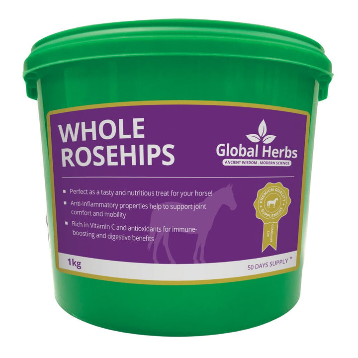 Global Herbs Rosehips Whole Berry for Horses