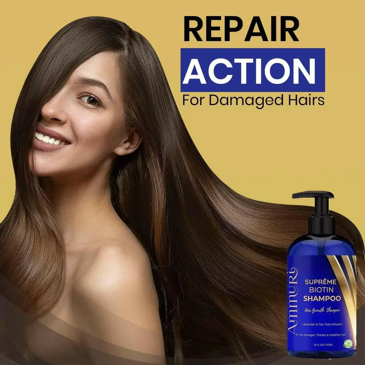Biotin Shampoo & Hair Serum Set for Thinning-Looking Hair | Ammuri