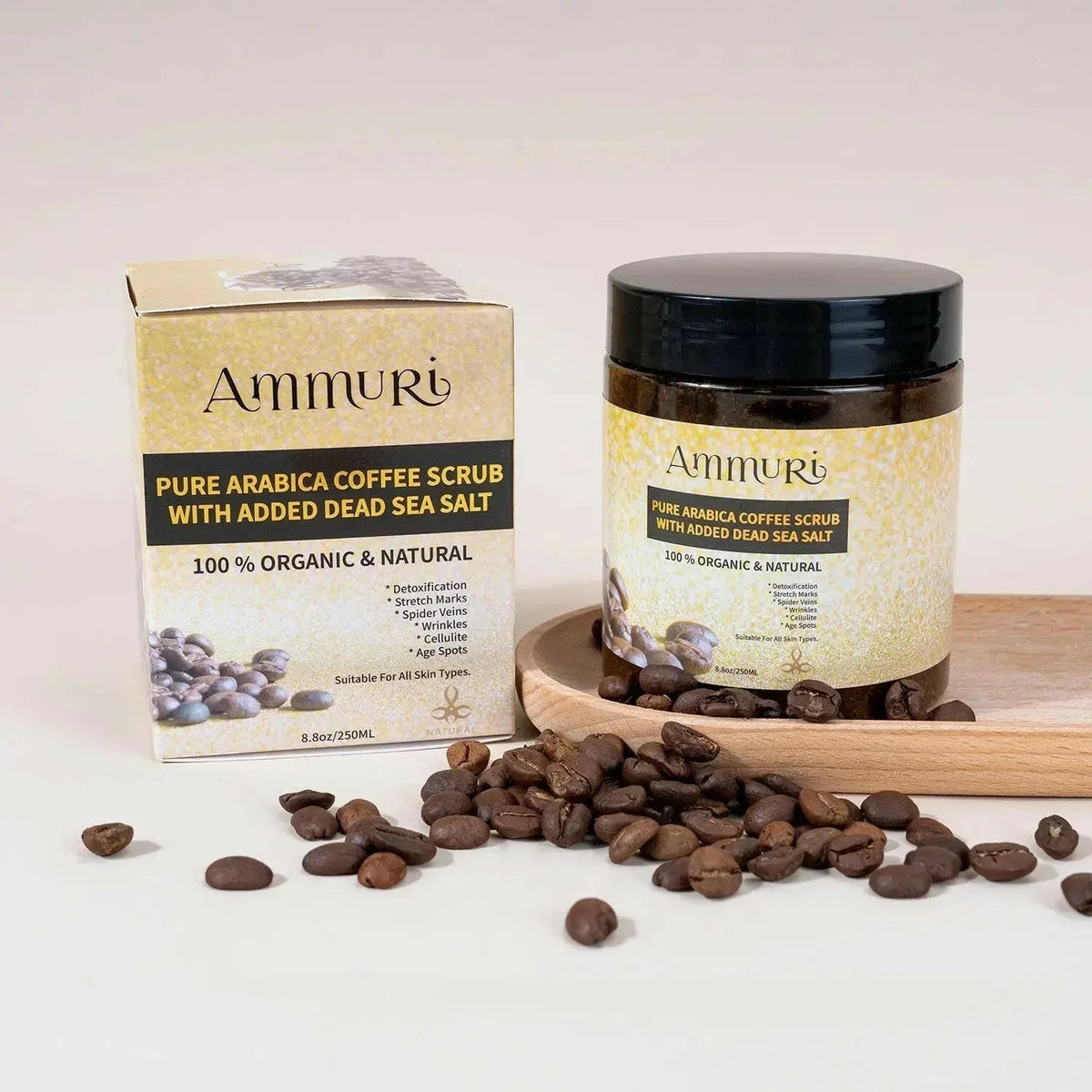 Arabica Coffee Scrub Face Mask for Exfoliation & Glow | Ammuri