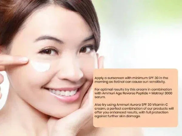 Retinol & Apple Stem Cell Face Cream for Fine Lines (50ml) | Ammuri
