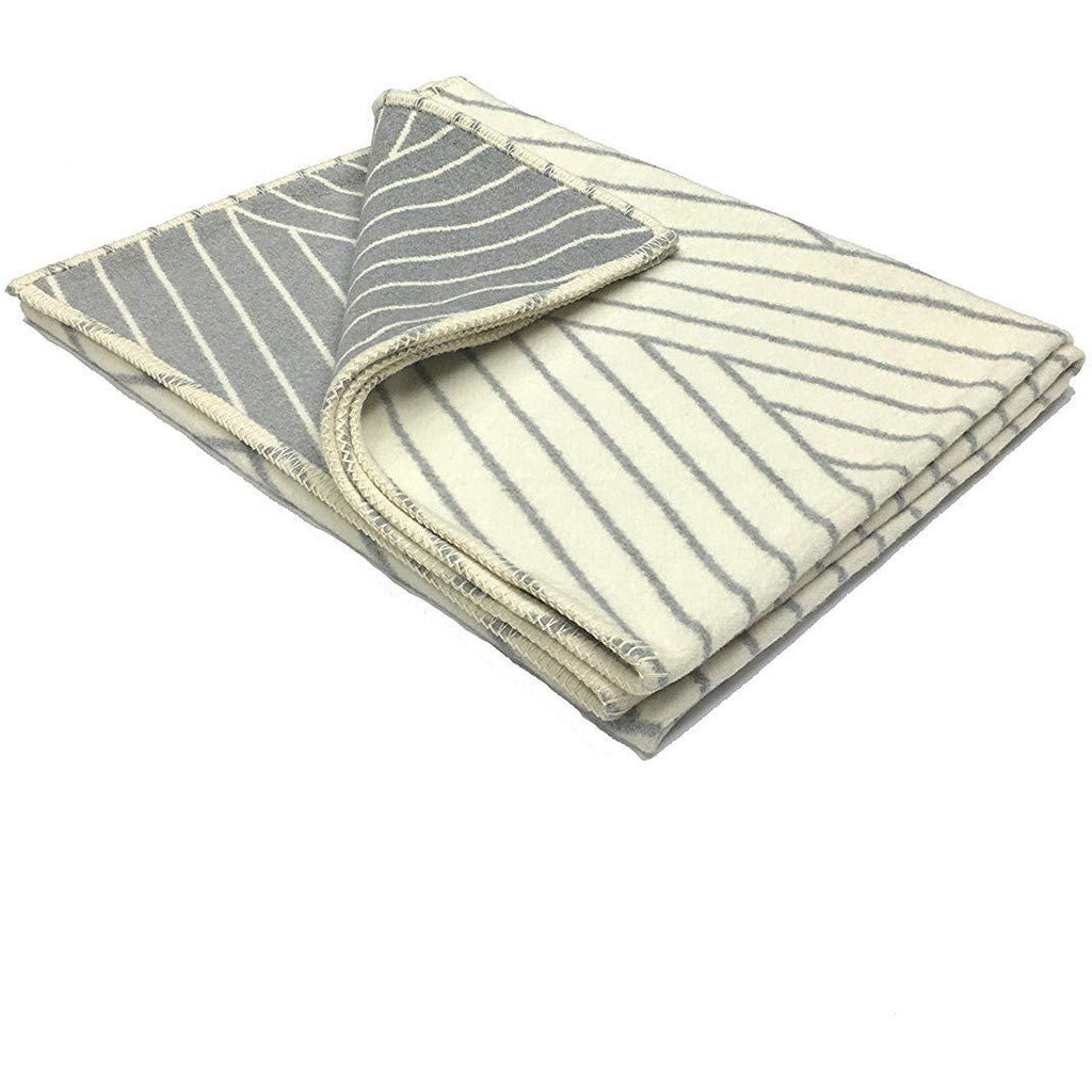 Atlanta blanket Grey Coastal Plains Cotton Single Size Bed Blanket( Throw)