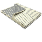 Atlanta blanket Grey Coastal Plains Cotton Single Size Bed Blanket( Throw)