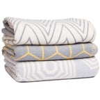 Atlanta blanket Grey Parasol Single Size Bed Blanket( Throw)