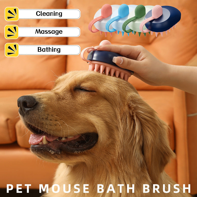 Soft Silicone Bath & Grooming Brush for Dogs & Cats product image