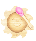 BABY BAMBOO WEANING BOWL AND SPOON SET