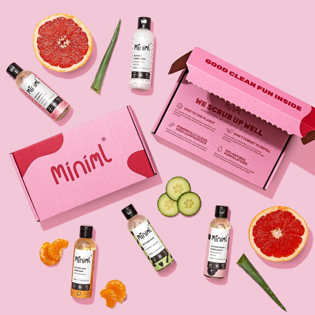 Miniml Beauty Trial & Travel Set | 5 x 100ml Mini Hair & Body Bundle